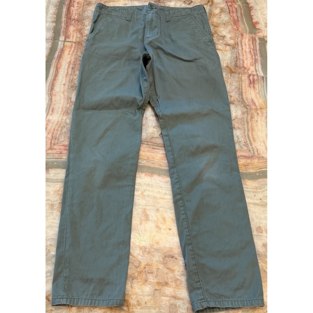 Carhartt WIP Mens Chino Club Pants Olive Flat Front Workwear Straight Leg 32x32